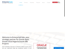 Tablet Screenshot of enterprisecube.com